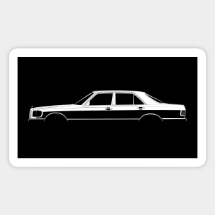 Mercedes-Benz 500 SE (W126) Silhouette Magnet